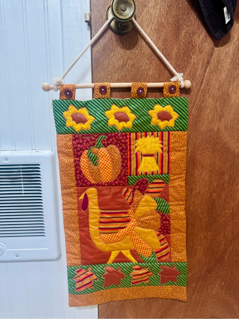 Fall Thanksgiving Patchwork Wall Hanging Tapestry